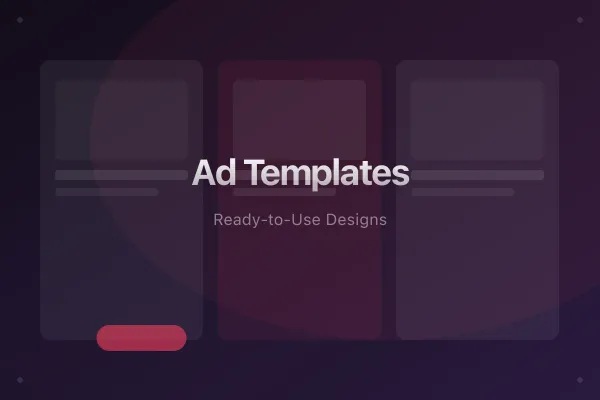 AdCreate AI customization — enter prompts and select templates to generate ad variations
