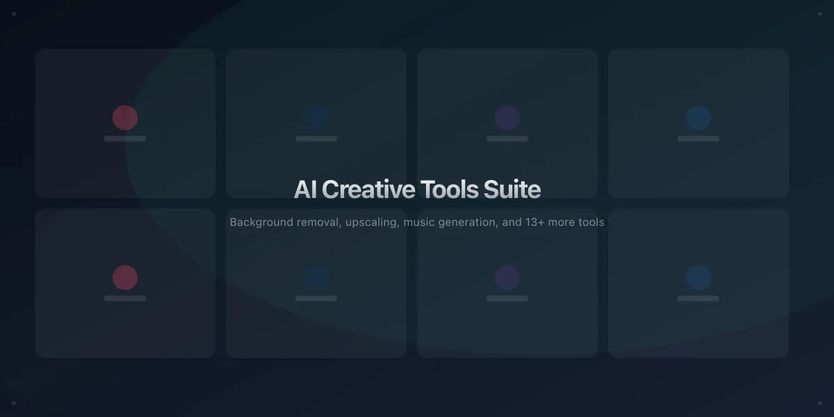 AdCreate AI tools hub — choose from video generation, avatars, image tools, and more